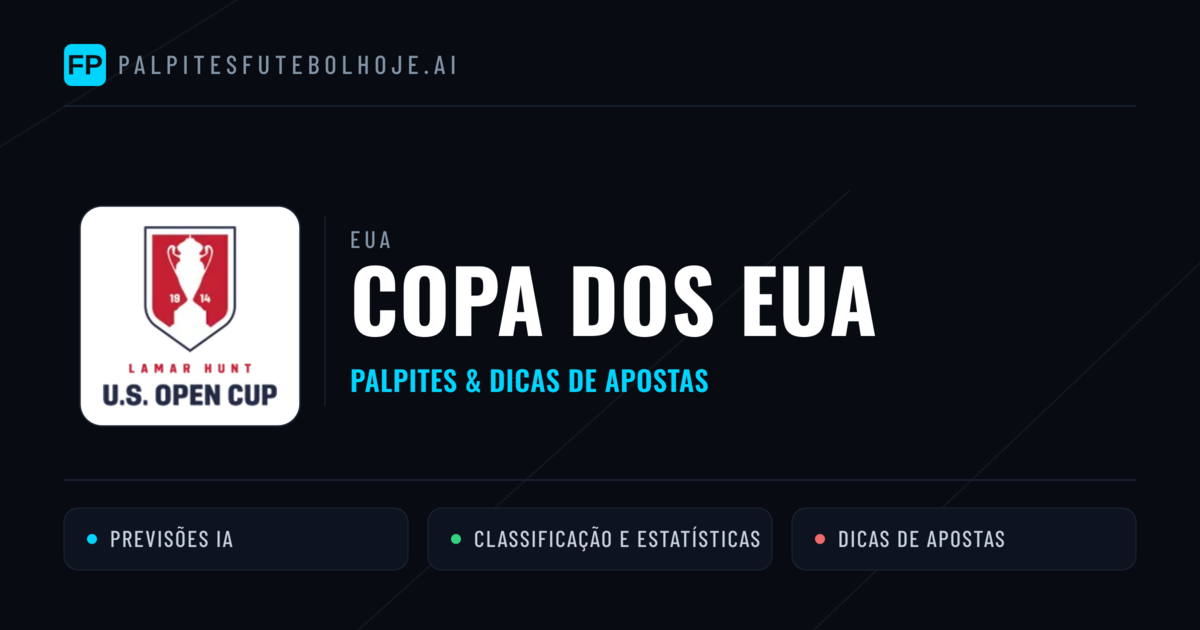 Palpites e Prognósticos de Futebol EUA Copa dos EUA