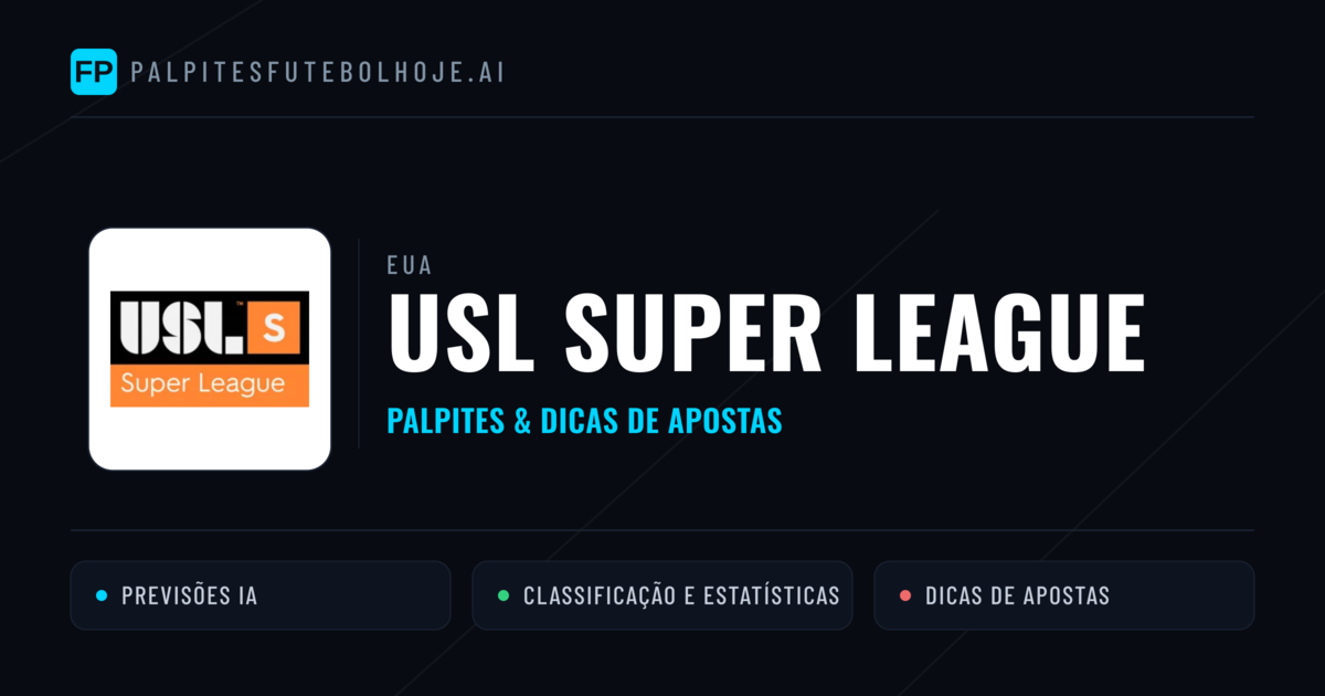 Palpites e Prognósticos de Futebol EUA USL Super League