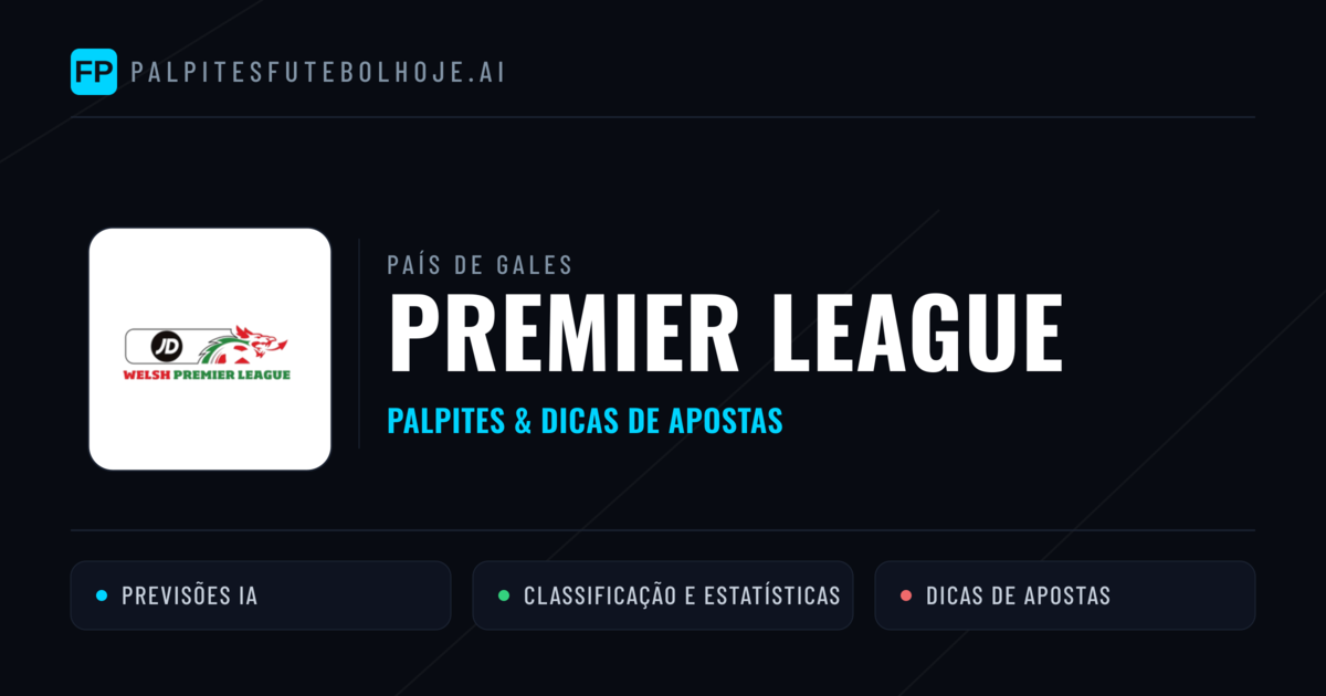 Palpites e Prognósticos de Futebol País de Gales Premier League
