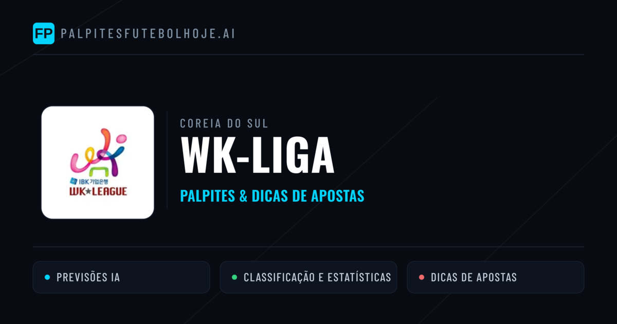Palpites e Prognósticos de Futebol Coreia do Sul WK-Liga