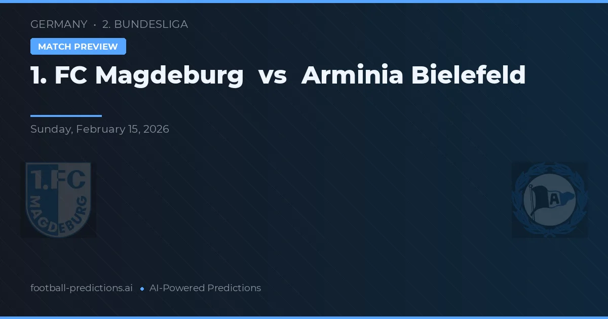 1. FC Magdeburg vs Arminia Bielefeld — prognóstico e prévia do jogo