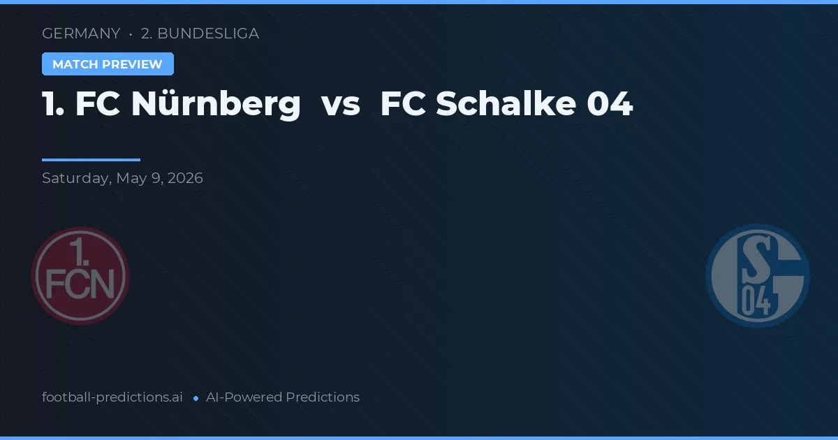 1. FC Nuremberg vs FC Schalke 04 — prognóstico e prévia do jogo