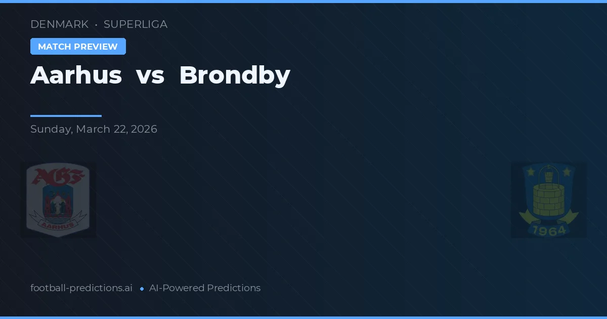 Aarhus vs Brøndby — prognóstico e prévia do jogo
