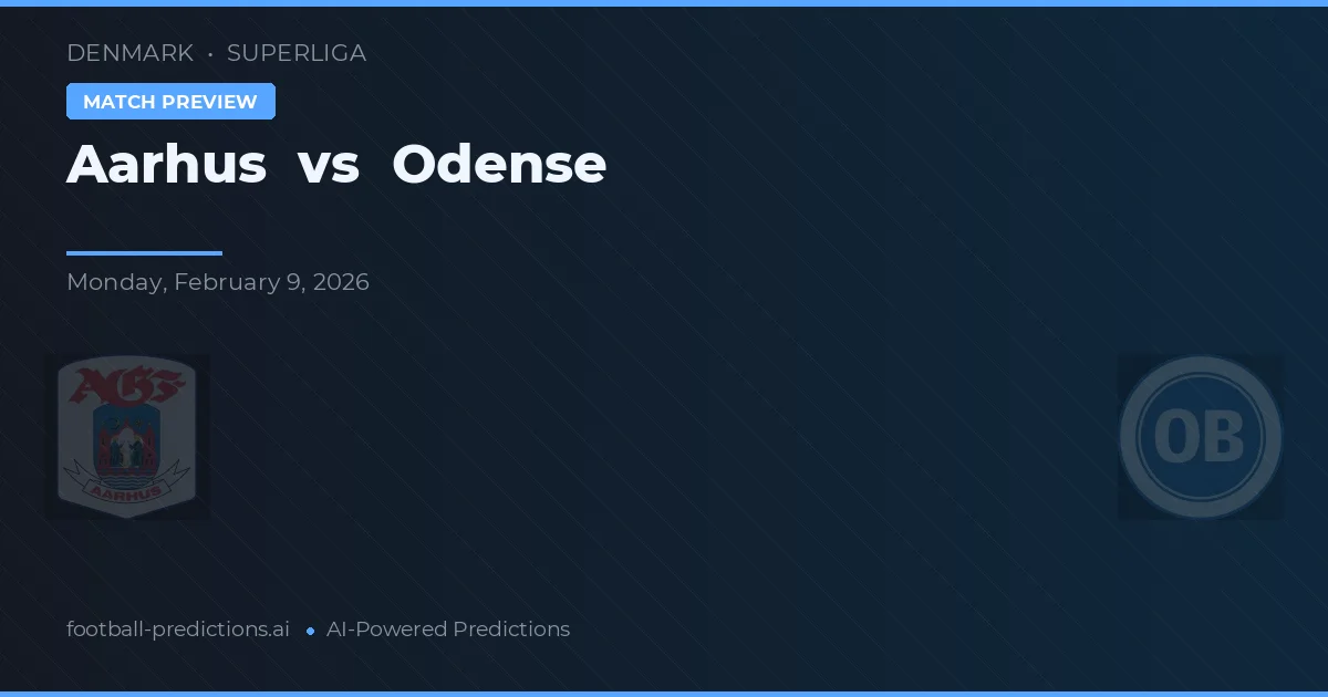 Aarhus vs Odense — prognóstico e prévia do jogo