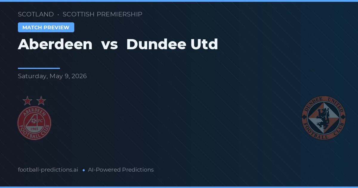 Aberdeen vs Dundee United — prognóstico e prévia do jogo