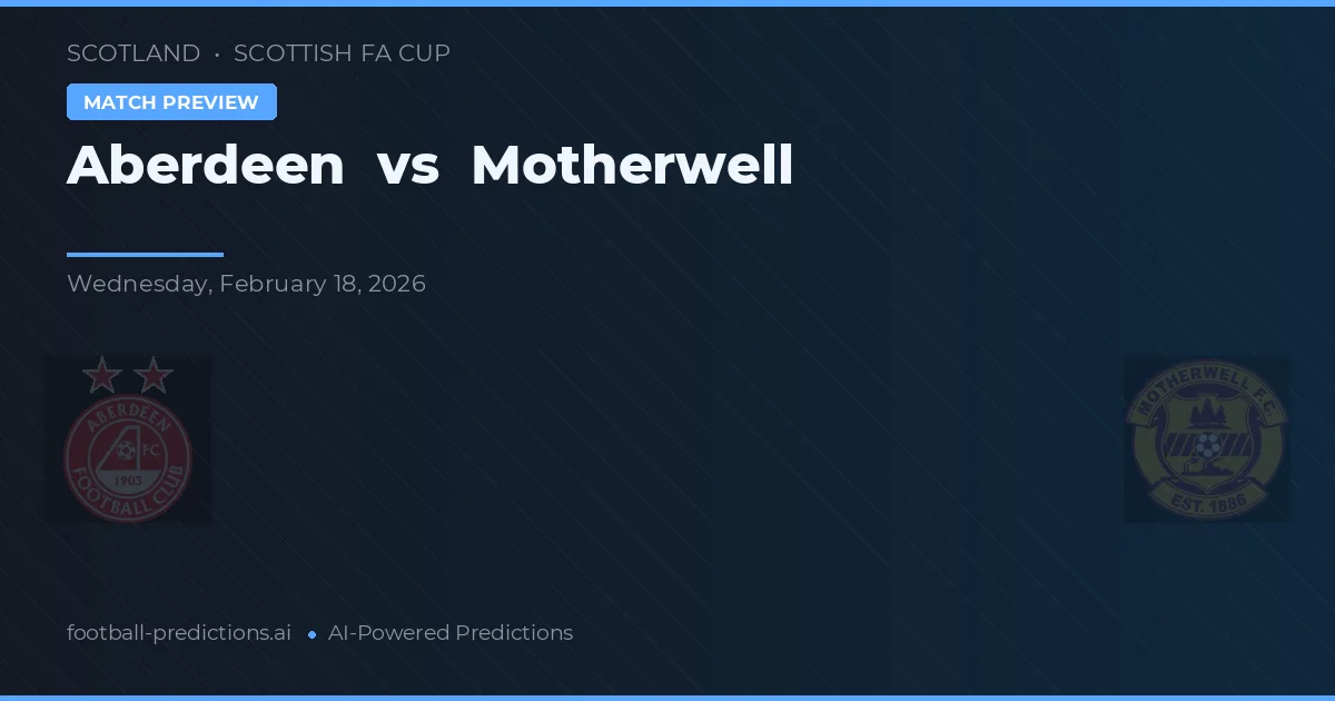 Aberdeen vs Motherwell — prognóstico e prévia do jogo