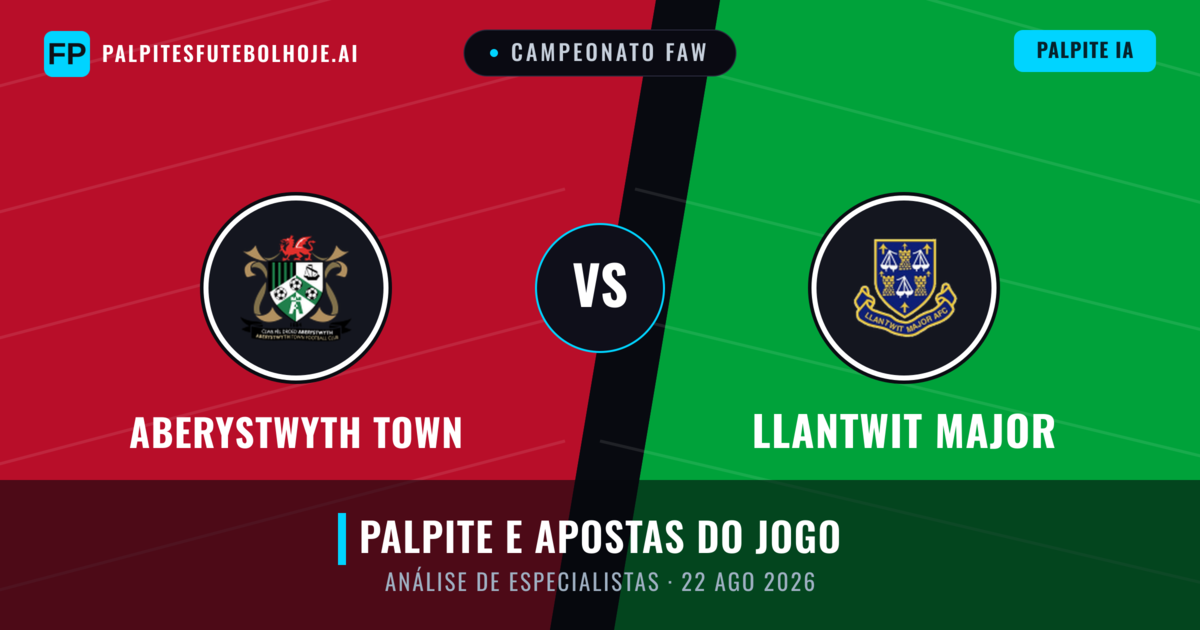 Aberystwyth Town vs Llantwit Major — prognóstico e prévia do jogo