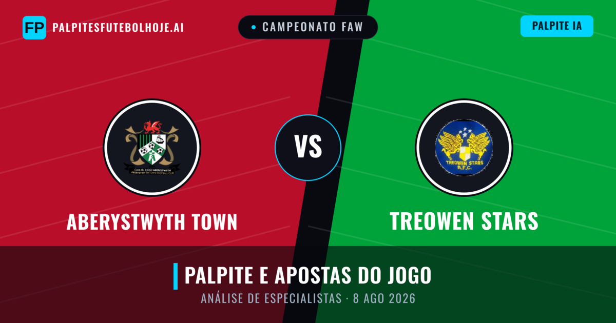 Aberystwyth Town vs Treowen Stars — prognóstico e prévia do jogo