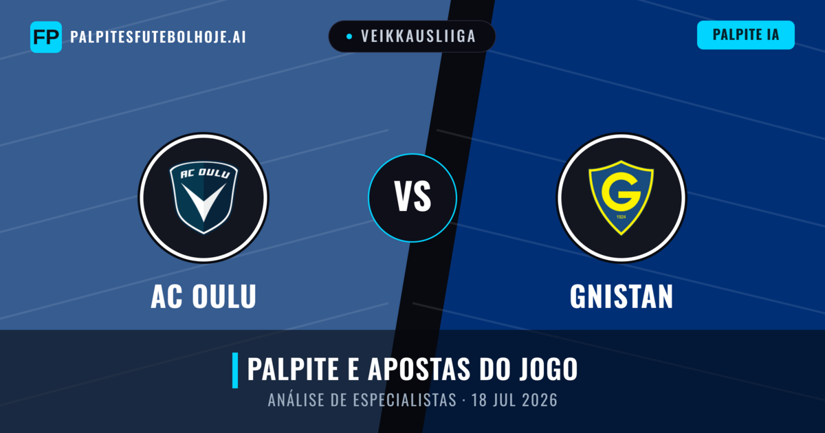 AC Oulu vs Gnistan — prognóstico e prévia do jogo