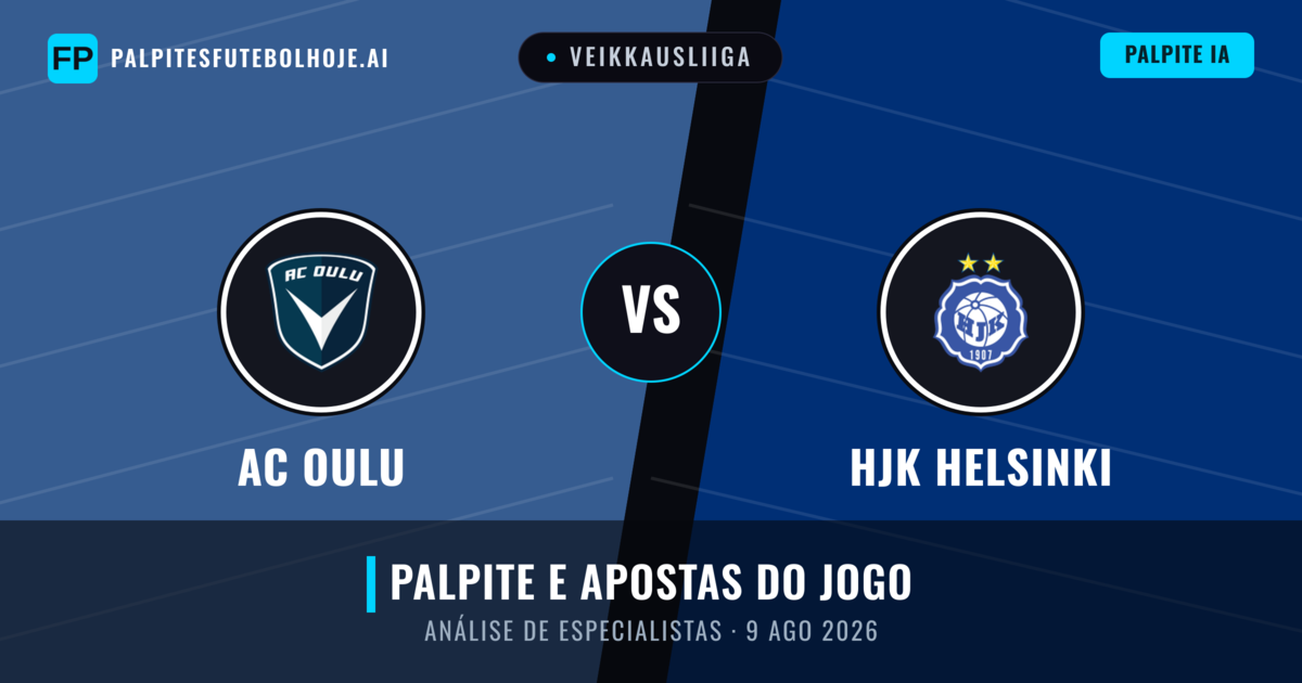 AC Oulu vs HJK Helsinki — prognóstico e prévia do jogo