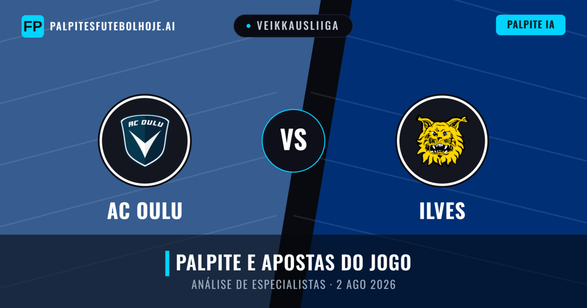 AC Oulu vs Ilves — prognóstico e prévia do jogo