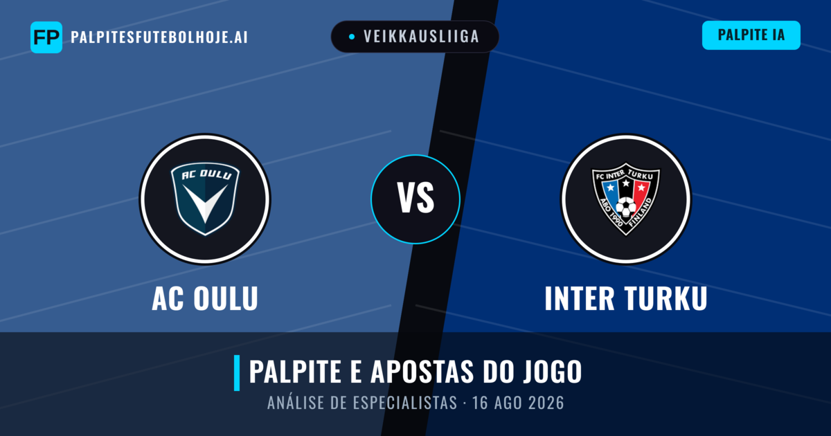 AC Oulu vs Inter Turku — prognóstico e prévia do jogo
