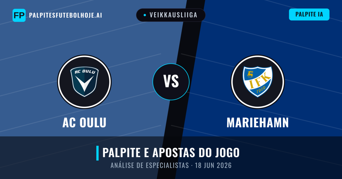 AC Oulu vs Mariehamn — prognóstico e prévia do jogo