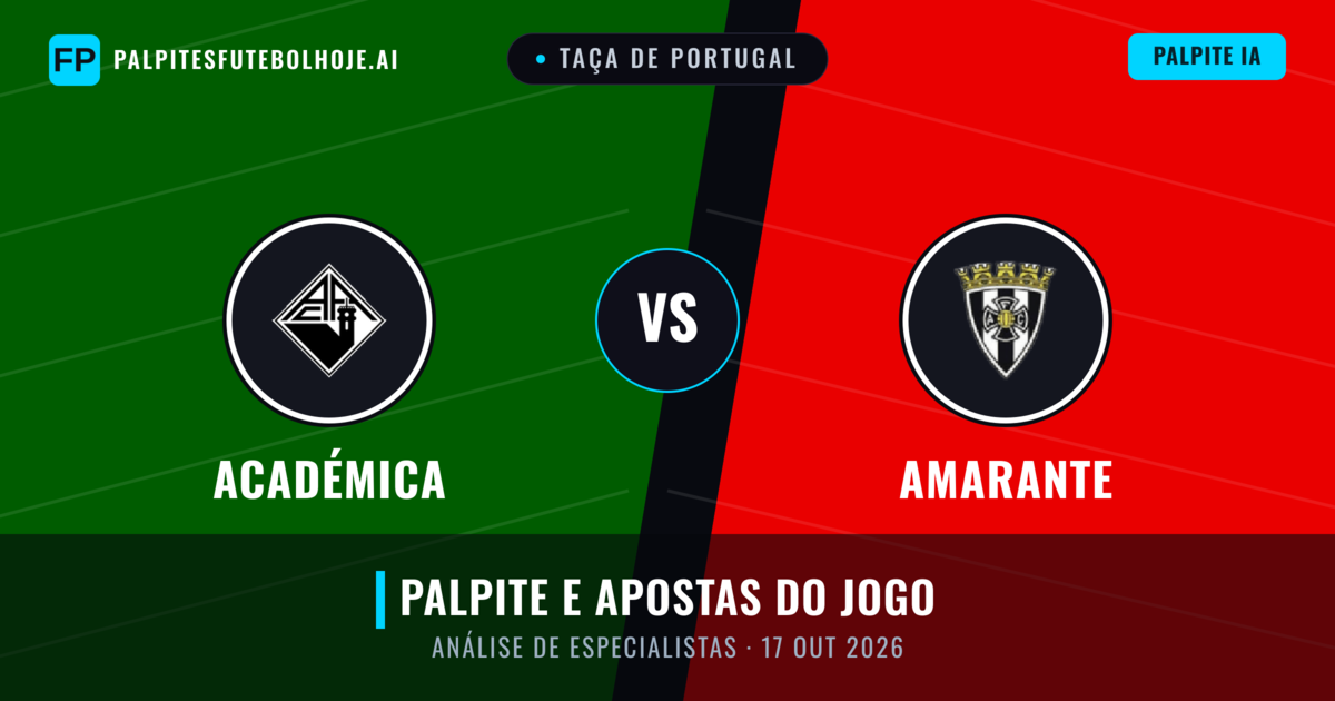 Académica vs Amarante — prognóstico e prévia do jogo