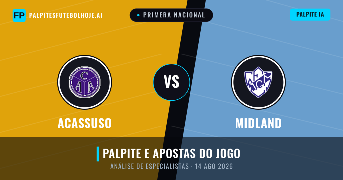 Acassuso vs Midland — prognóstico e prévia do jogo