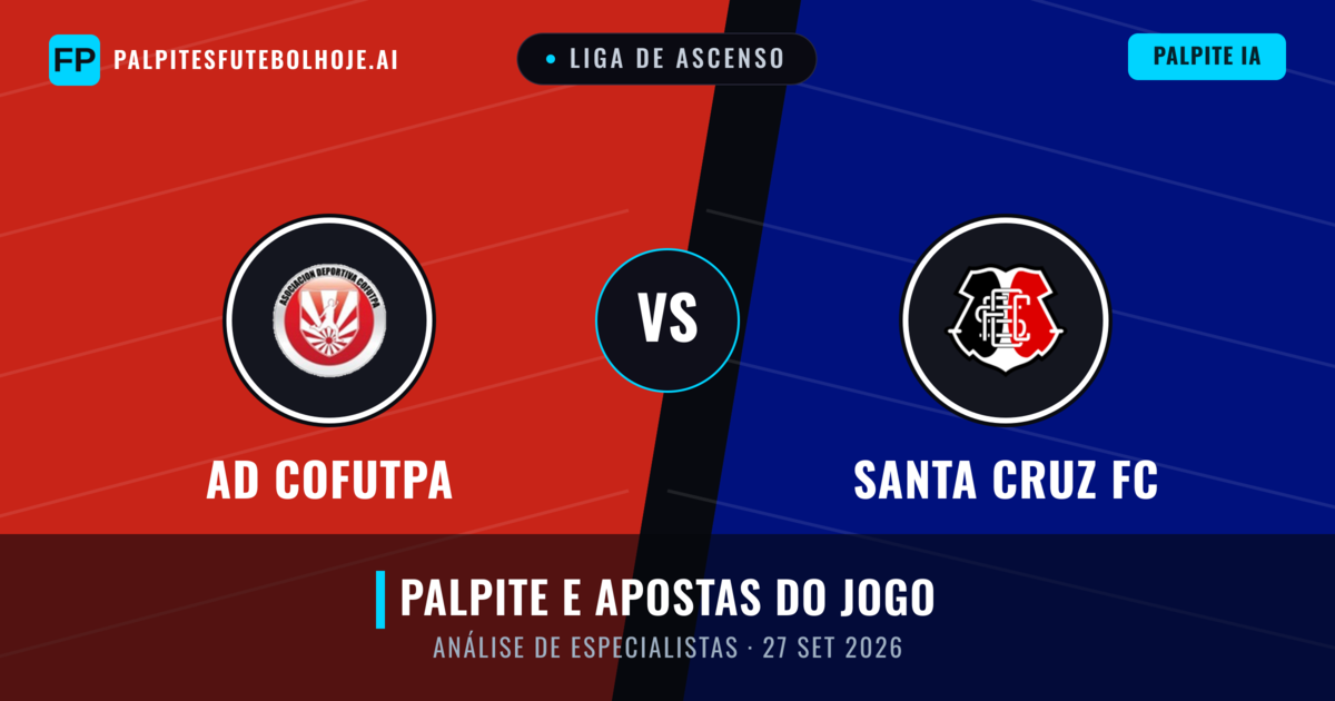 AD Cofutpa vs Santa Cruz FC — prognóstico e prévia do jogo