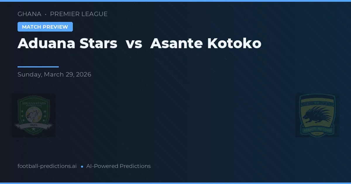 Aduana Stars vs Asante Kotoko — prognóstico e prévia do jogo