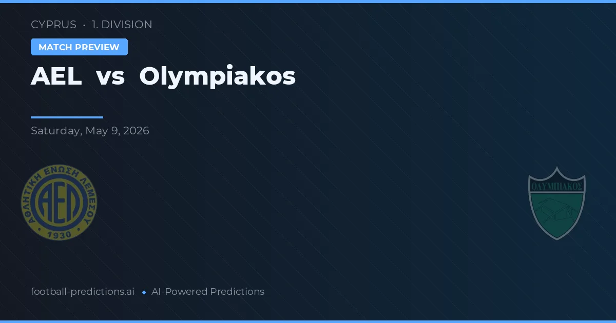 AEL Limassol vs Olympiakos Nicosia — prognóstico e prévia do jogo