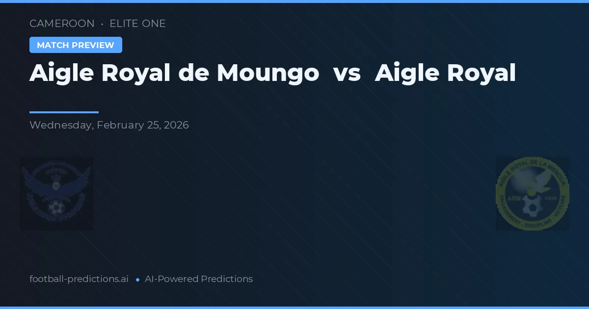 Aigle Royal de Moungo vs Águia Real — prognóstico e prévia do jogo