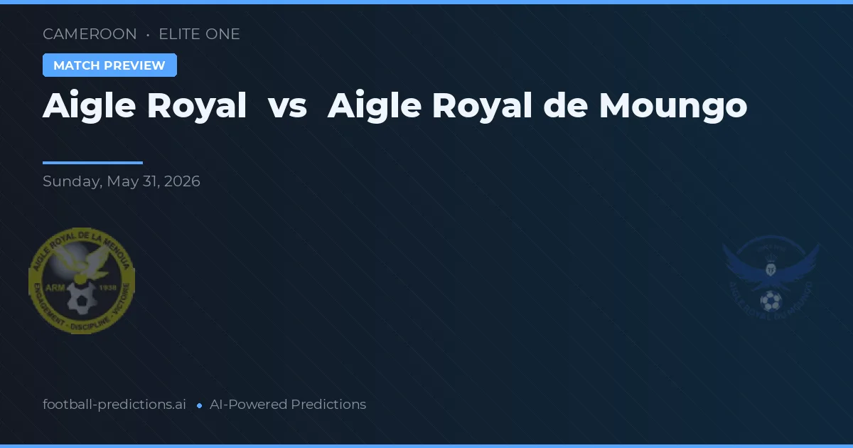 Águia Real vs Aigle Royal de Moungo — prognóstico e prévia do jogo