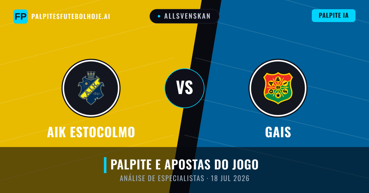 AIK Estocolmo vs Gais — prognóstico e prévia do jogo