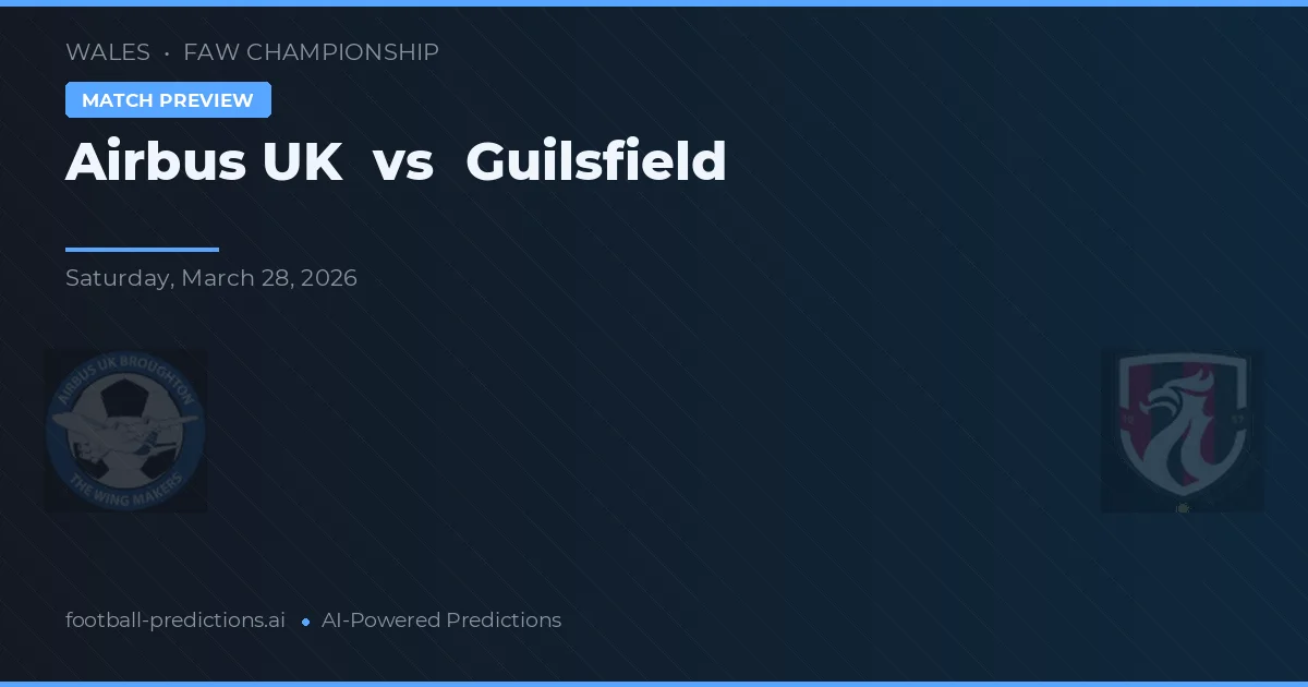Airbus UK vs Guilsfield — prognóstico e prévia do jogo