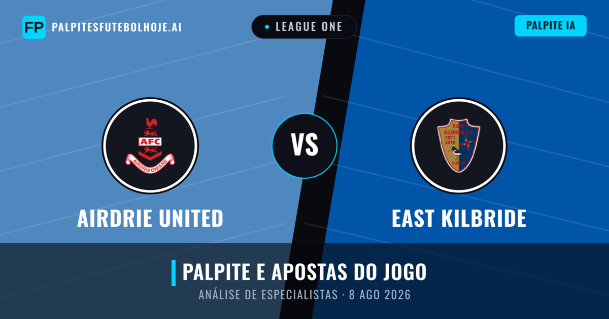 Airdrie United vs East Kilbride — prognóstico e prévia do jogo