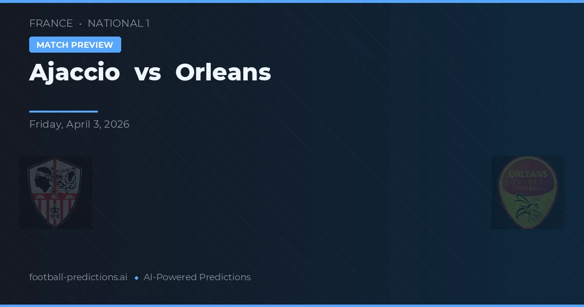 Ajaccio vs Orleans — prognóstico e prévia do jogo