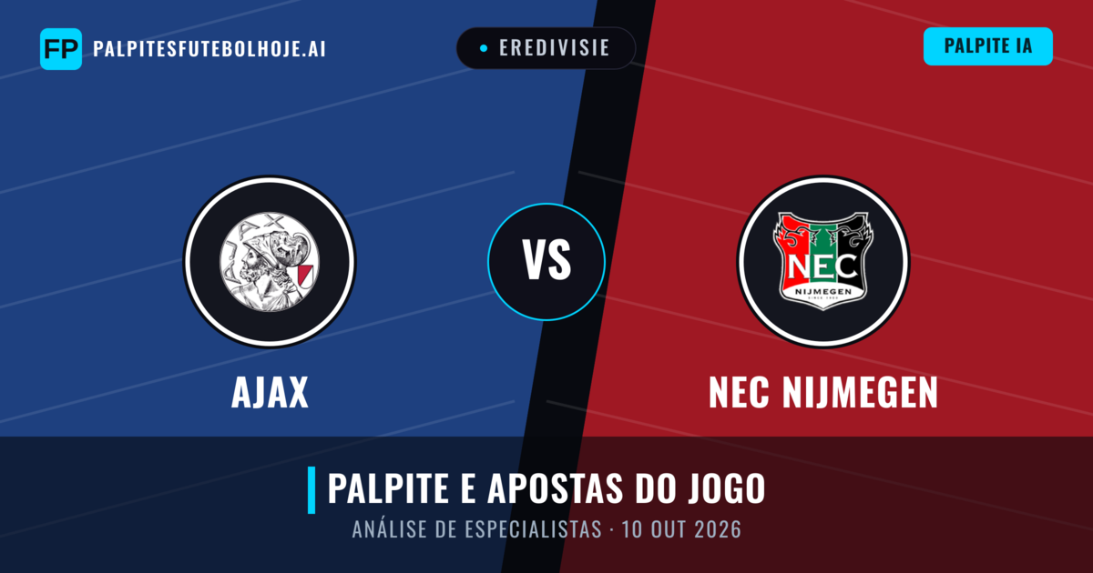 Ajax vs NEC Nijmegen — prognóstico e prévia do jogo
