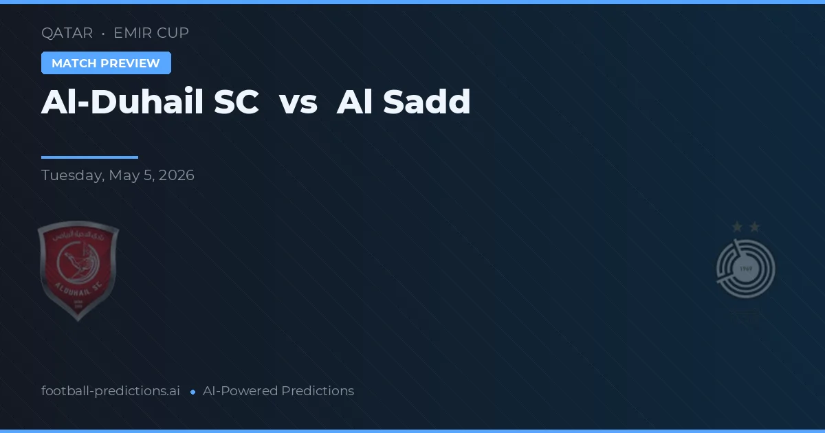 Al-Duhail SC vs Al Sadd — prognóstico e prévia do jogo