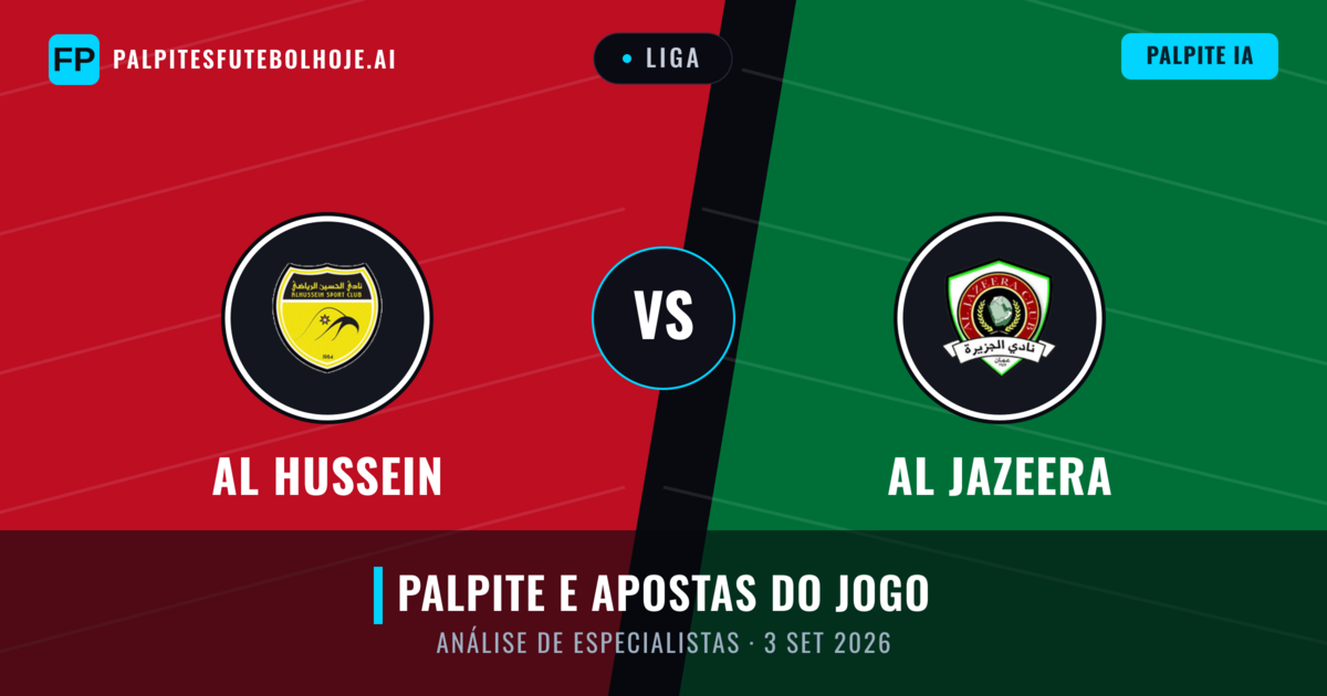 Al Hussein vs Al Jazeera — prognóstico e prévia do jogo