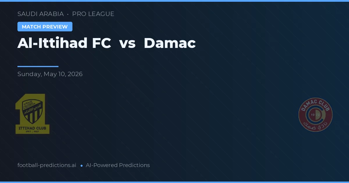 Al-Ittihad vs Damac — prognóstico e prévia do jogo