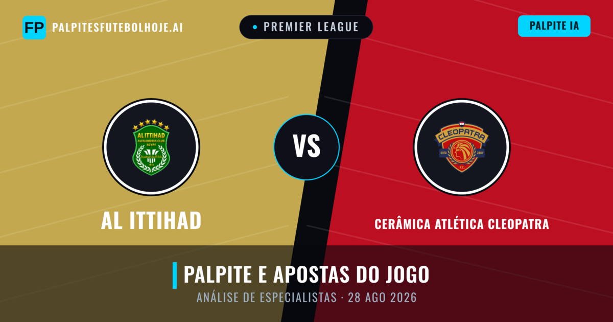 Al Ittihad vs Cerâmica Atlética Cleopatra — prognóstico e prévia do jogo