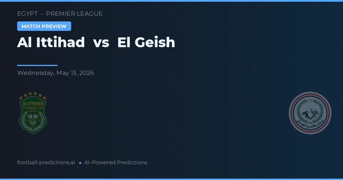 Al Ittihad vs El Geish — prognóstico e prévia do jogo