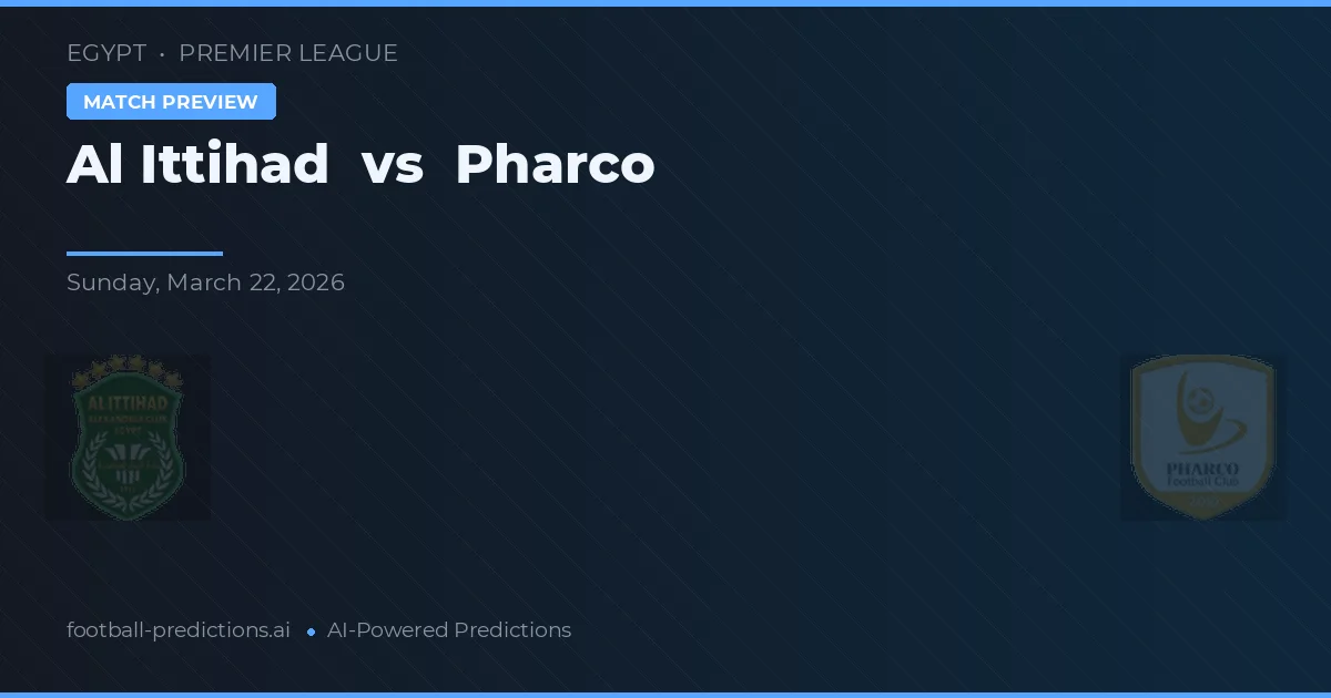 Al Ittihad vs Pharco — prognóstico e prévia do jogo