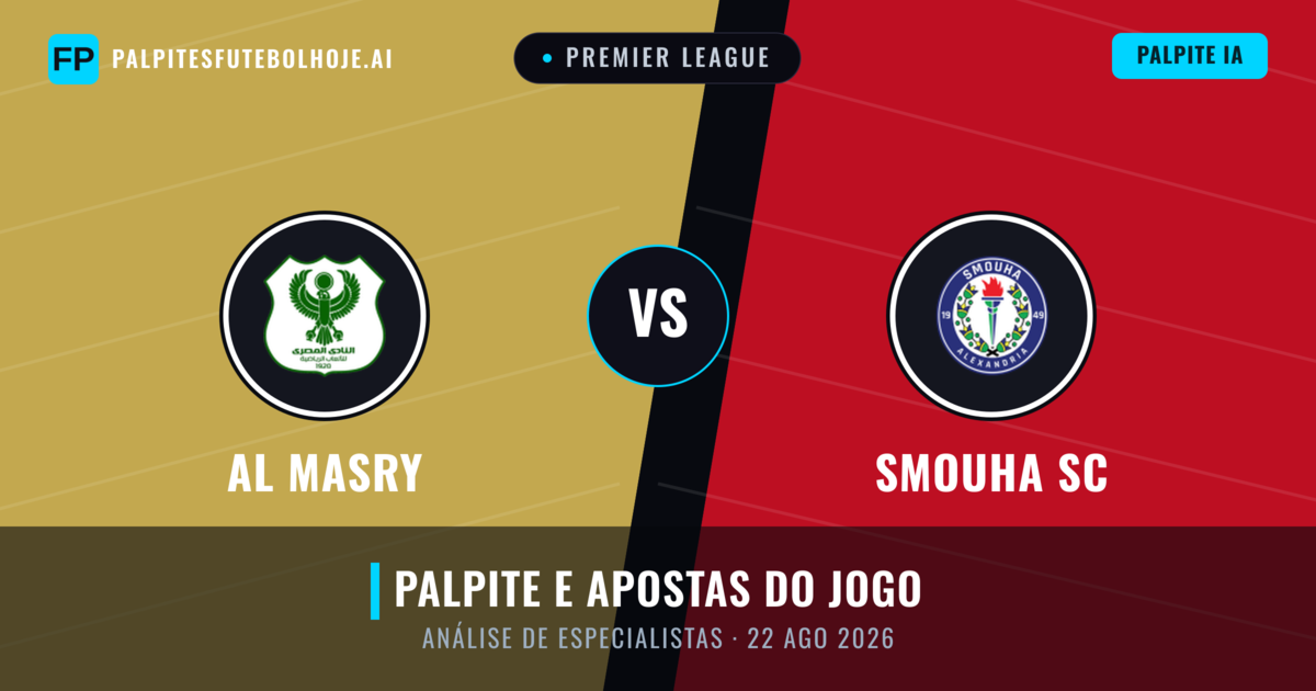 Al Masry vs Smouha SC — prognóstico e prévia do jogo