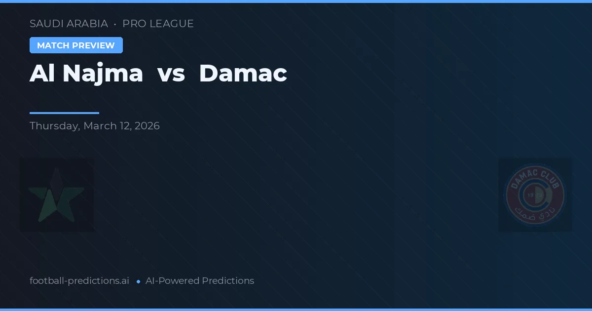 Al Najma vs Damac — prognóstico e prévia do jogo