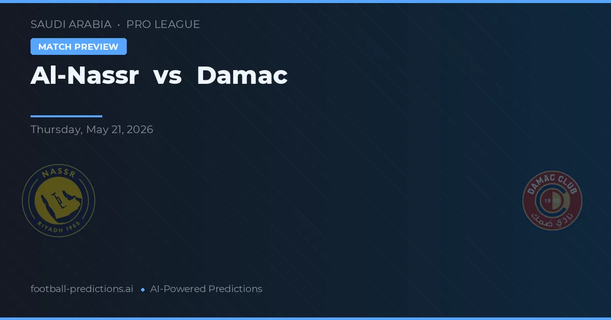 Al Nassr vs Damac — prognóstico e prévia do jogo