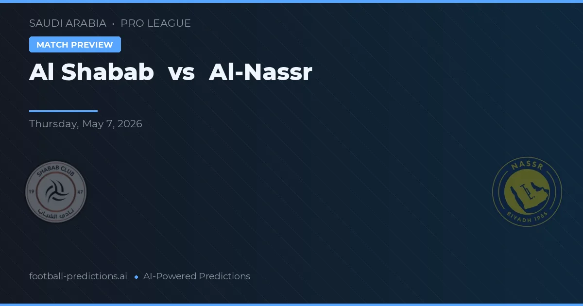 Al Shabab vs Al Nassr preview