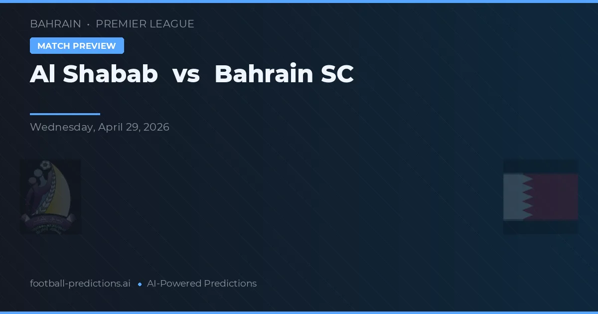 Al Shabab vs Bahrain SC — prognóstico e prévia do jogo