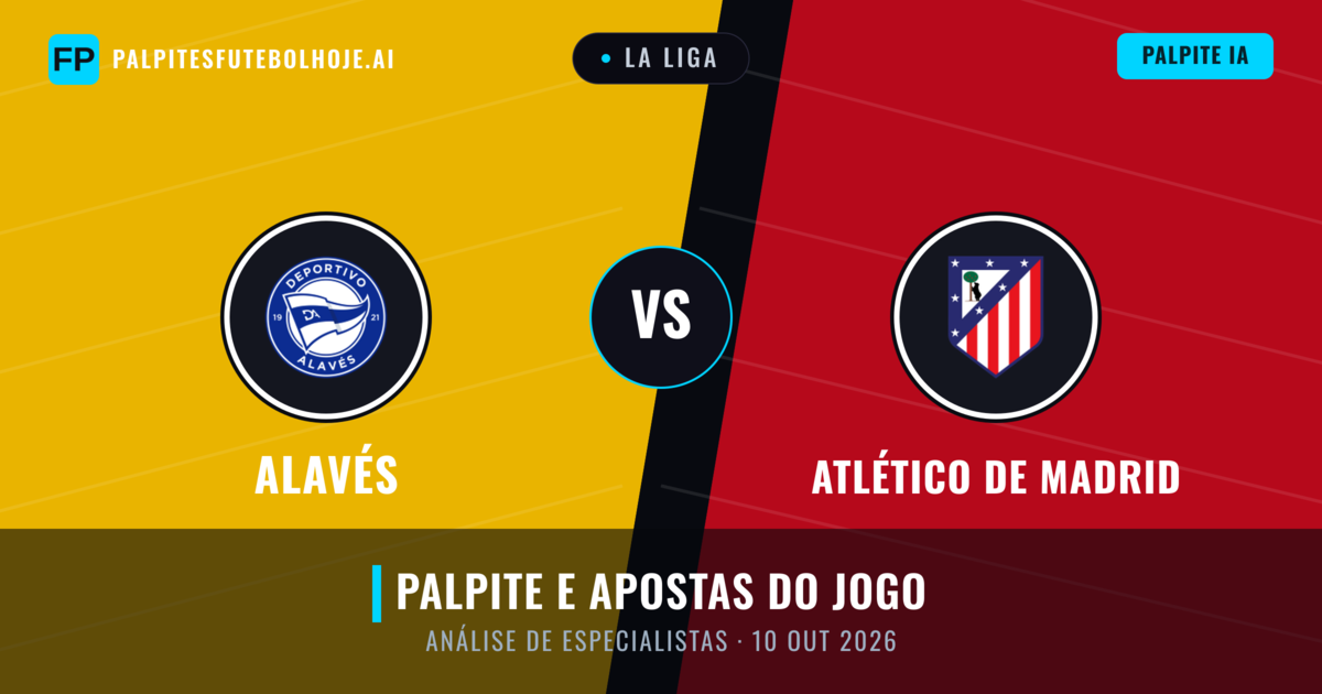 Alavés vs Atlético de Madrid — prognóstico e prévia do jogo