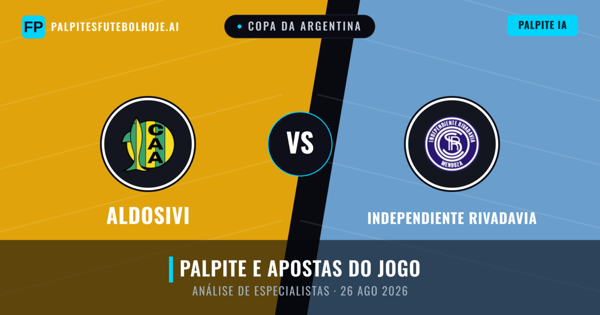 Aldosivi vs Independiente Rivadavia — prognóstico e prévia do jogo