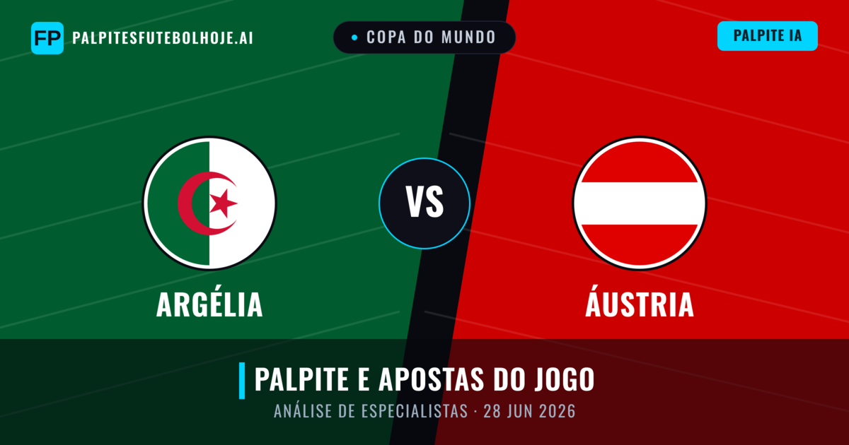 Argélia vs Áustria — prognóstico e prévia do jogo