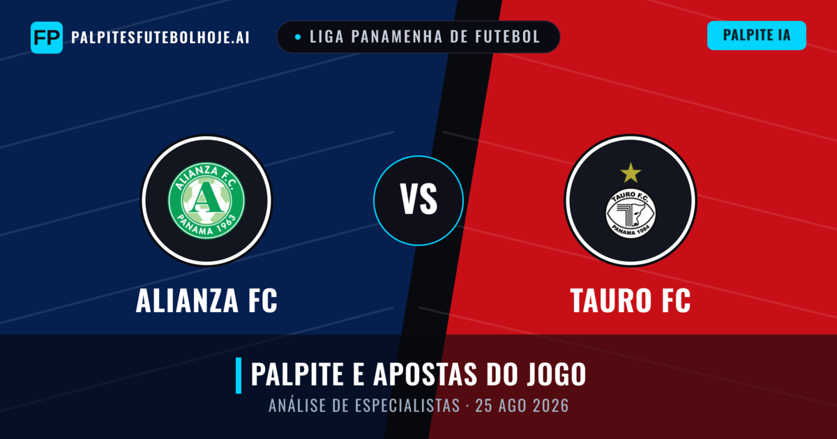 Alianza FC vs Tauro FC — prognóstico e prévia do jogo