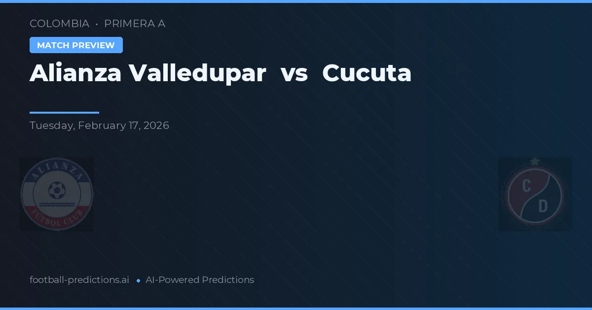 Alianza Valledupar vs Cúcuta — prognóstico e prévia do jogo