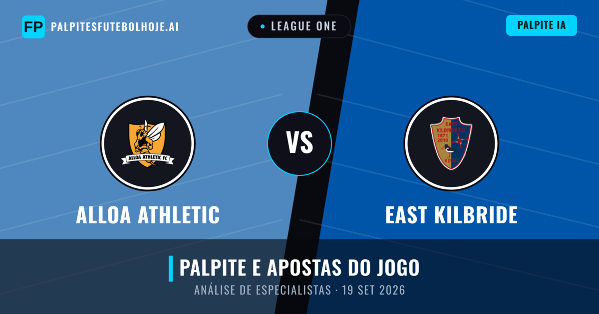 Alloa Athletic vs East Kilbride — prognóstico e prévia do jogo