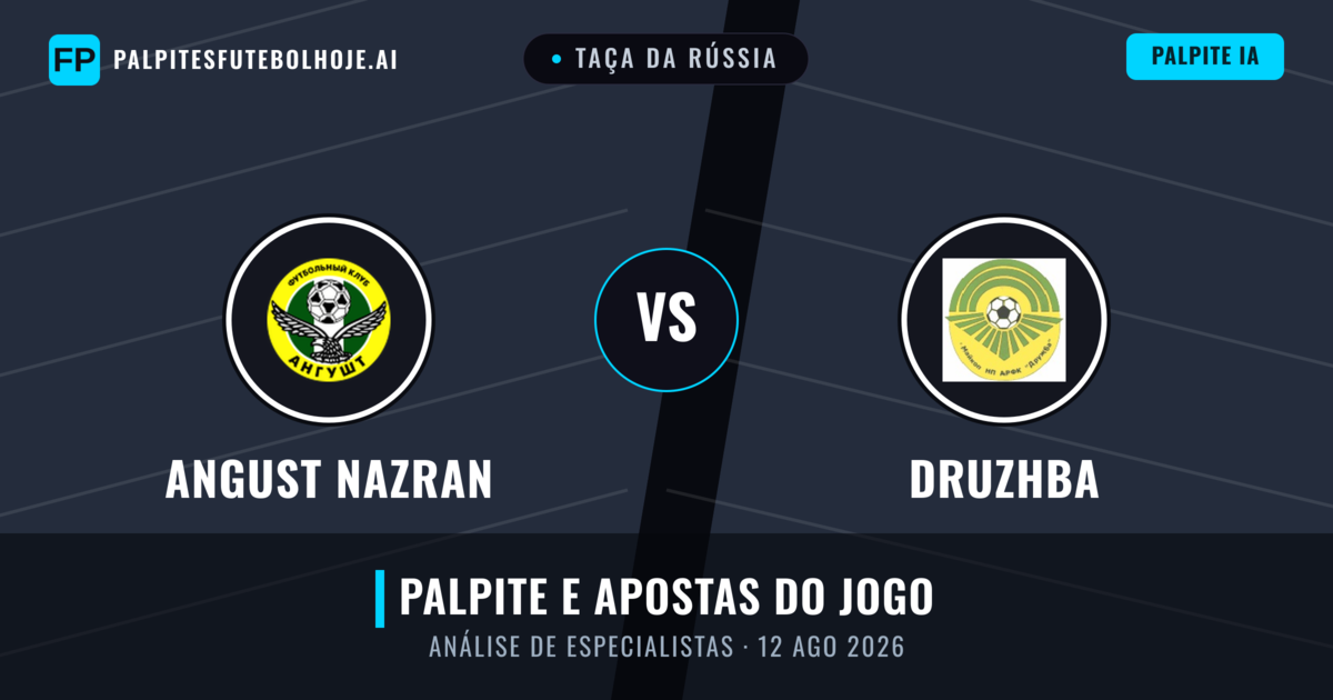 Angust Nazran vs Druzhba — prognóstico e prévia do jogo