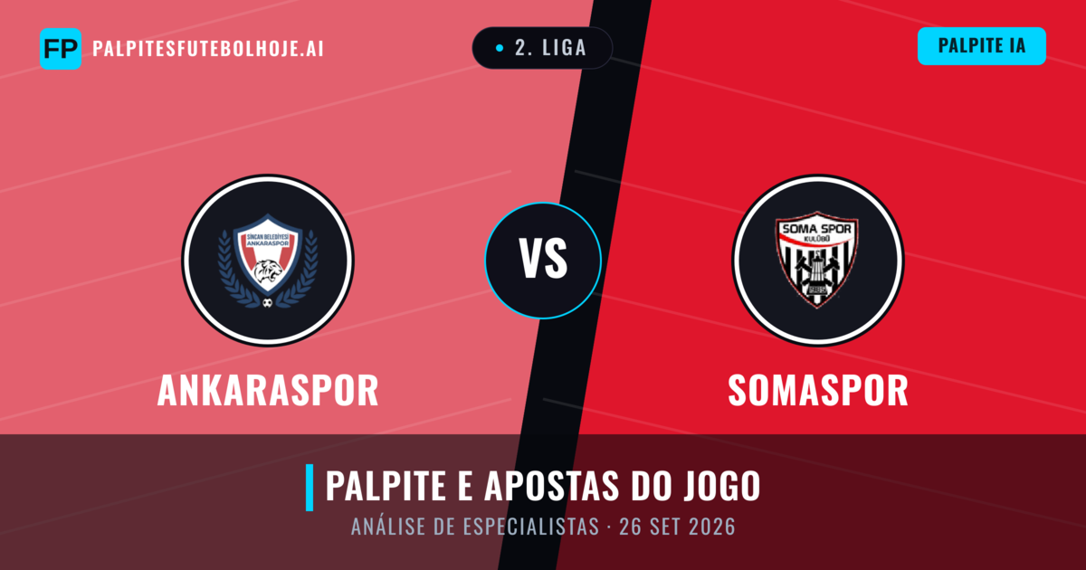 Ankaraspor vs Somaspor — prognóstico e prévia do jogo