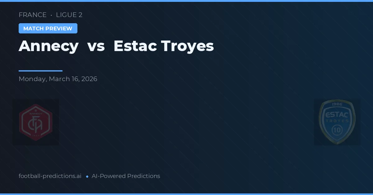 Annecy vs Estac Troyes — prognóstico e prévia do jogo