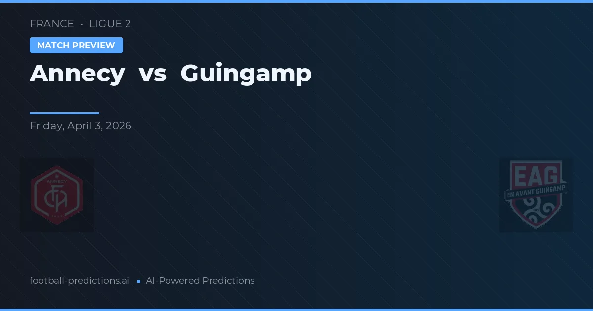 Annecy vs Guingamp — prognóstico e prévia do jogo